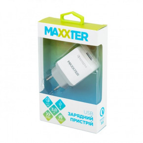    Maxxter (1USBx3A) QC3.0 White (UQC-22A) 3