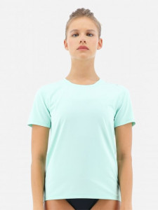   TYR Womens SunDefense Short Sleeve Shirt, Mint, L (TSFSS7A-332-L)