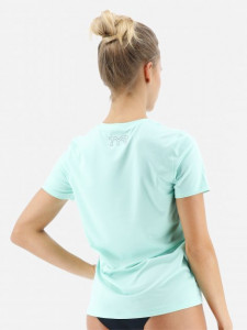   TYR Womens SunDefense Short Sleeve Shirt, Mint, L (TSFSS7A-332-L) 3