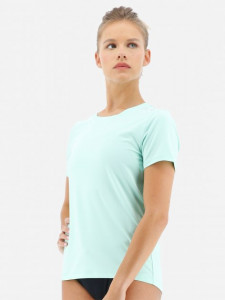   TYR Womens SunDefense Short Sleeve Shirt, Mint, L (TSFSS7A-332-L) 4