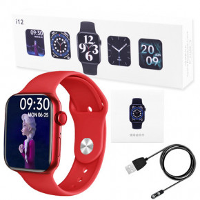 - Smart Watch i12 Aluminium Viber   red (8161) 3