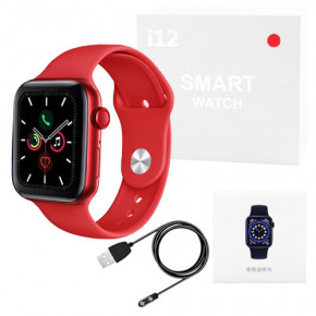 - Smart Watch i12 Aluminium Viber   red (8161) 6