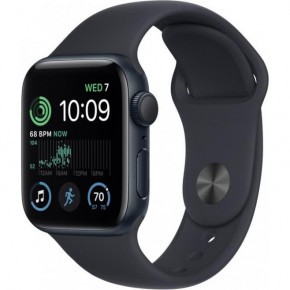- Apple Watch SE 2 GPS 40mm Midnight Aluminum Case w. Midnight S. Band - M/L (MNT83)