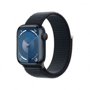 - Apple Watch Series 9 GPS 41mm Midnight Aluminum Case w. Midnight Sport Loop (MR8Y3)
