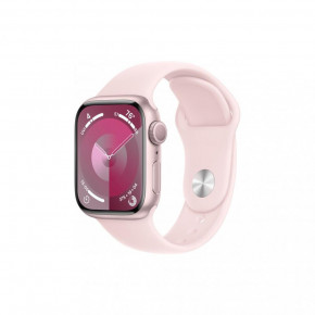  - Apple Watch Series 9 GPS 41mm Pink Aluminum Case w. Light Pink Sport Band - M/L (MR943) (0)