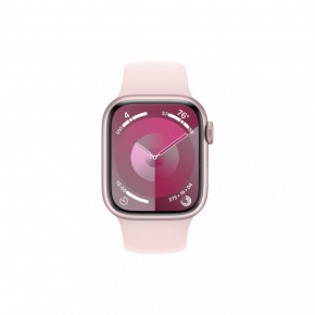  - Apple Watch Series 9 GPS 41mm Pink Aluminum Case w. Light Pink Sport Band - M/L (MR943) (7)