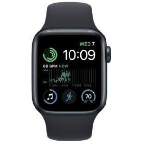 - Apple Watch SE 2 44mm Midnight Aluminum Case with Midnight Sport Band (MNK03)  5