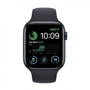 - Apple Watch SE 2 GPS 44mm Midnight Aluminum Case w. Midnight S. Band - S/M (MNTF3)