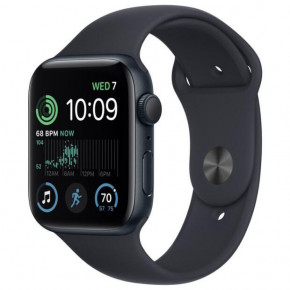 - Apple Watch SE 2 GPS 44mm Midnight Aluminum Case w. Midnight S. Band - S/M (MNTF3) 3