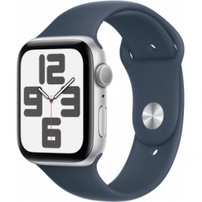  - Apple Watch SE 2023 GPS 40mm Silver Aluminium Case with Storm Blue Sport Band - M/L (MRE23QP/A) (0)
