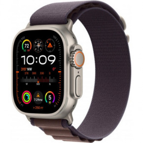 - Apple Watch Ultra 2 GPS + Cellular 49mm Titanium Case with Indigo Alpine Loop - Medium (MRET3UL/A)