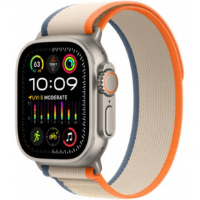  - Apple Watch Ultra 2 GPS + Cellular 49mm Titanium Case with Orange/Beige Trail Loop - M/L (MRF23UL/A) (0)
