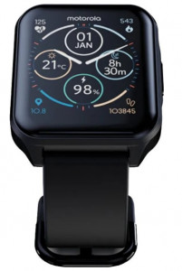 - Motorola Moto Watch 70 Black Zinc Alloy 7