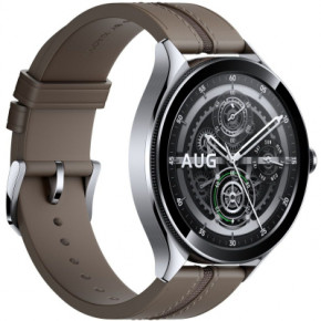 - Xiaomi Watch 2 Pro Bluetooth Silver Case with Brown Leather Strap (1006733) 4