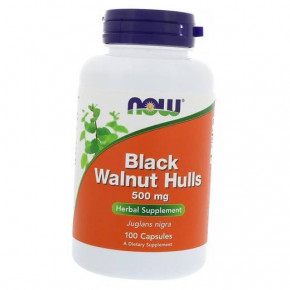  NOW Black Walnut Hulls 500 mg Veg Capsules 100  (4384301979)