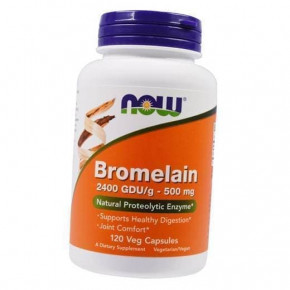   NOW Bromelain 500 mg Veg Capsules 120 (4384301183)
