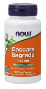   NOW Cascara Sagrada 450 mg Veg Capsules 100  (4384301715)