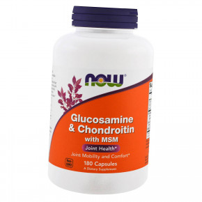  NOW Glucosamine  Chondroitin with MSM Capsules 180  (4384301026)