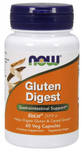   NOW Gluten Digest Veg Capsules 60  (4384303072)