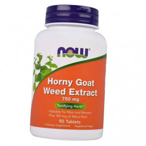   NOW Horny Goat Weed Extract 750 mg Tablets 90  (4384301981)