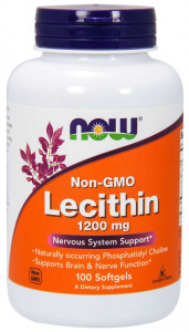   NOW Lecithin 1200 mg Softgels 100  (4384301975)