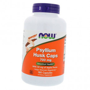   NOW Psyllium Husk 700 mg Veg Capsules 180  (4384301228)