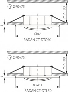   Kanlux RADAN CT-DTO50 7360 3