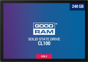  SSD 240GB GoodRam CL100 Gen.2 2.5 SATAIII TLC (SSDPR-CL100-240-G2)