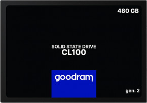  SSD 480GB GoodRam CL100 Gen.2 2.5 SATAIII TLC (SSDPR-CL100-480-G2)