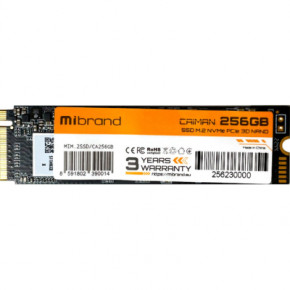  SSD Mibrand Caiman 256GB M.2 2280 PCI Express 3.0 x4 3D NAND (MIM.2SSD/CA256GB)