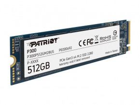 SSD  512GB Patriot P300 M.2 2280 PCIe NVMe 3.0 x4 TLC (P300P512GM28US) 4