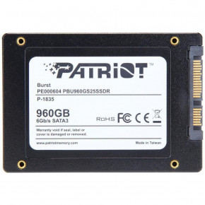  SSD 2.5 960GB Patriot (PBU960GS25SSDR) (PBU960GS25SSDR)