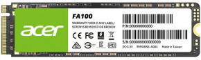 SSD  1TB Acer FA100 M.2 2280 NVMe 1.4 PCIe Gen 3x4 3D NAND, Retail (BL.9BWWA.120)