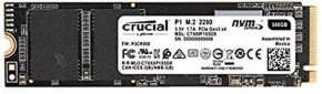  SSD  500GB Crucial P1 M.2 2280 PCIe 3.0 x4 3D NAND TLC (CT500P1SSD 8) (0)