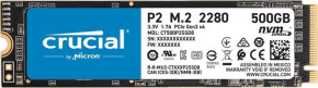 SSD  500GB Crucial P2 M.2 2280 PCIe 3.0 x4 TLC (CT500P2SSD 8)