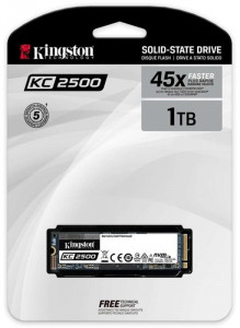 SSD  1TB Kingston KC2500 M.2 2280 PCIe NVMe 3.0 x4 3D TLC (SKC2500M8/1000G) 4