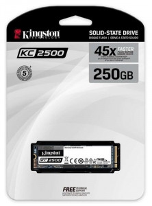 SSD  250GB Kingston KC2500 M.2 2280 PCIe NVMe 3.0 x4 3D TLC (SKC2500M8/250G) 4