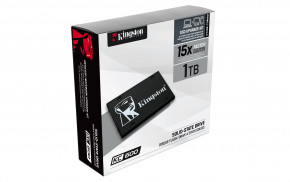  SSD 1TB Kingston KC600 2.5 SATAIII 3D TLC (SKC600B/1024G) Bundle Box 3