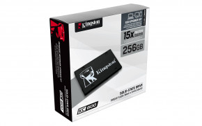  SSD 256GB Kingston KC600 2.5 SATAIII 3D TLC (SKC600B/256G) Bundle Box 3