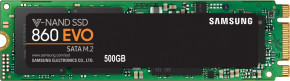  SSD 500GB Samsung 860 EVO M.2 SATAIII 3D V-NAND TLC (MZ-N6E500BW)