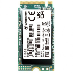  SSD M.2 2242 512GB Transcend (TS512GMTE400S)