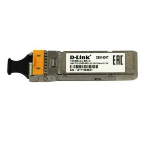 SFP- D-Link 330T/ 3KM 1x1000Base-BX-D, WDM, SM, 3 (330T/3KM)