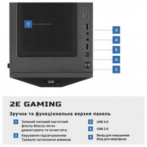  2E Complex Gaming Intel i5-13400F/B660/16/1000F/NVD3060-12/FreeDos/GH1/650W (2E-9196) 4