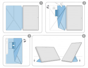  Primolux Transformer   Samsung Galaxy Tab S8 Ultra 14.6 (SM-X900 / SM-X906) - Dark Blue 7