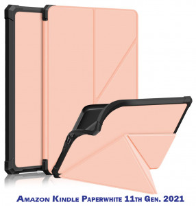  Ultra Slim Origami BeCover  Amazon Kindle Paperwhite 11th Gen. 2021 Rose Gold (707223) 9