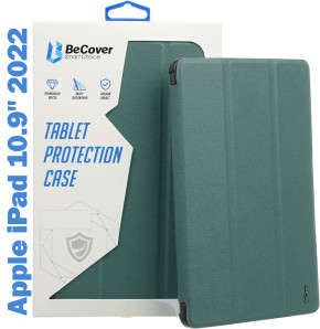 - Tri Fold Soft TPU Silicone BeCover Apple iPad 10.9 2022 Dark Green (708519)