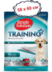     Simple Solution Training Premium Dog Pads 58x60 50 0010279134016 (ss13401)