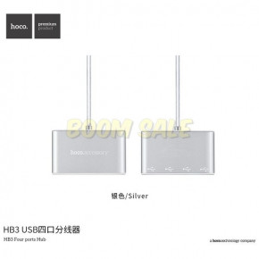 USB Hub Type-C  4 USB Ports Hoco HB3, 3