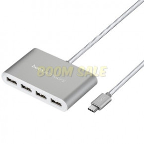 USB Hub Type-C  4 USB Ports Hoco HB3, 4