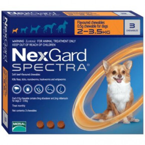      Merial NexGard Spectra 2-3.5 XS 3 